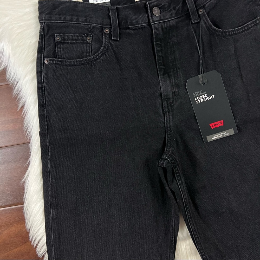 Levi's Women’s Size 31 x 30 Black Soul Loose Straight 90s‎ Denim Jeans - Picture 2 of 8